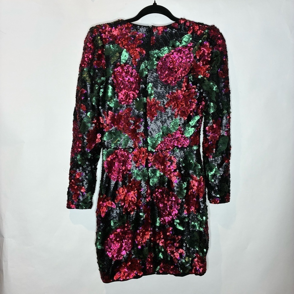 Saylor | Lou Floral Sequin Mini Dress Size Medium - Picture 5 of 9
